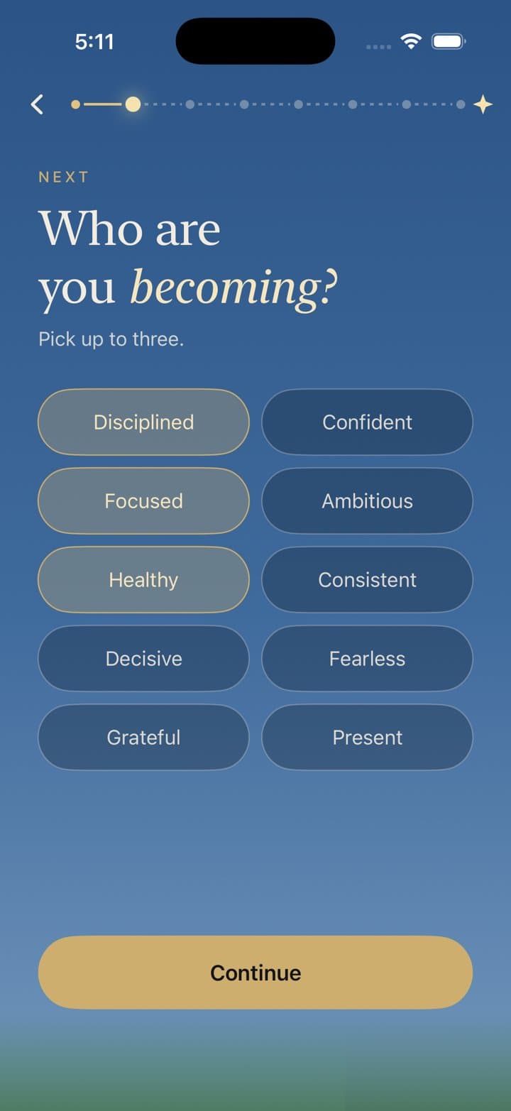 Who are you becoming? Disciplined, Focused and Healthy picked